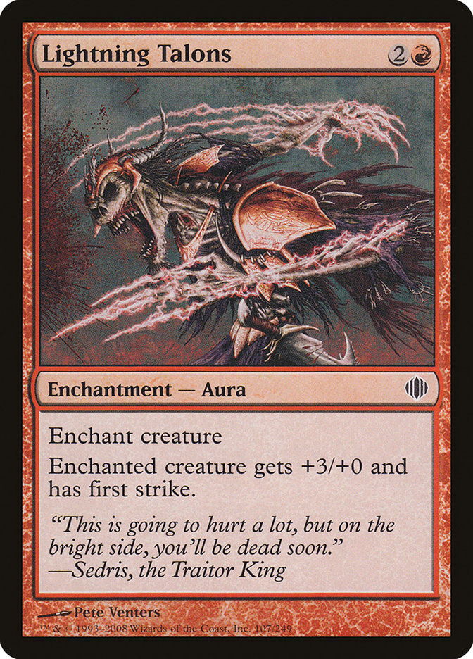 Lightning Talons [Shards of Alara] Magic: The Gathering