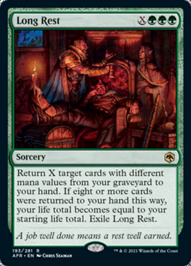Long Rest [Dungeons & Dragons: Adventures in the Forgotten Realms] Magic: The Gathering