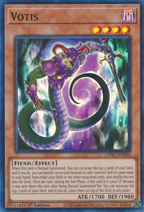 Votis [CYAC-EN094] Super Rare Yu-Gi-Oh!