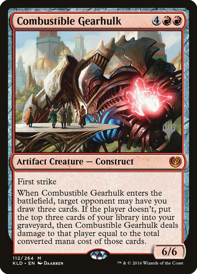 Combustible Gearhulk (Promo Pack) [Kaladesh Promos] Magic: The Gathering