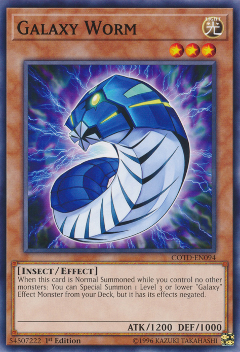 Galaxy Worm [COTD-EN094] Common Yu-Gi-Oh!