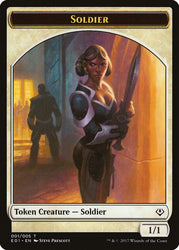 Beast (004) // Soldier Double-Sided Token [Archenemy: Nicol Bolas Tokens] Magic: The Gathering