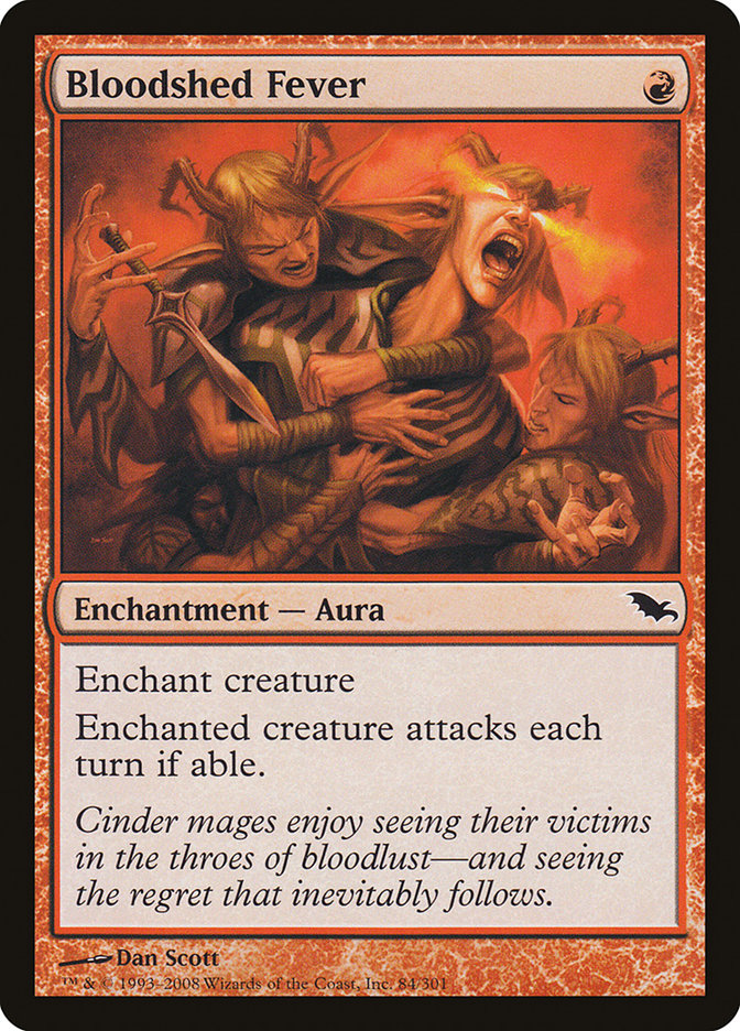 Bloodshed Fever [Shadowmoor] Magic: The Gathering