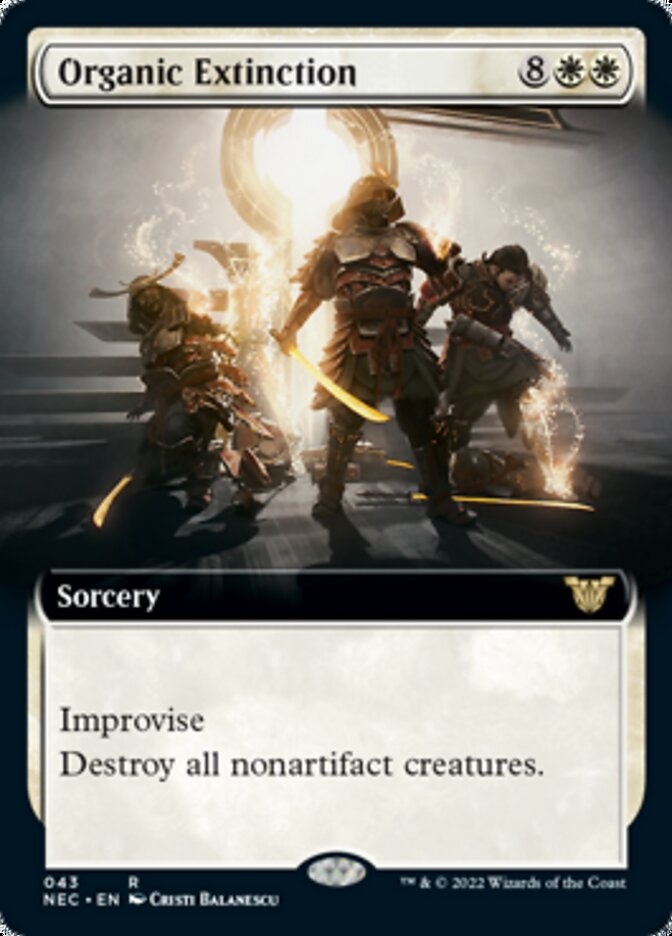 Organic Extinction (Extended Art) [Kamigawa: Neon Dynasty Commander] Magic: The Gathering