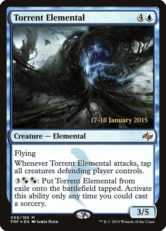 Torrent Elemental [Fate Reforged Prerelease Promos] Magic: The Gathering