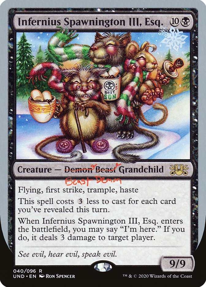 Infernius Spawnington III, Esq. [Unsanctioned] Magic: The Gathering