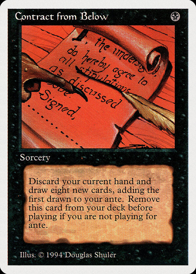 Contract from Below [Summer Magic / Edgar] Magic: The Gathering