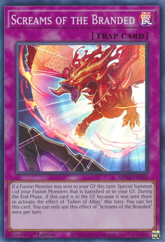 Screams of the Branded [MP22-EN103] Super Rare Yu-Gi-Oh!
