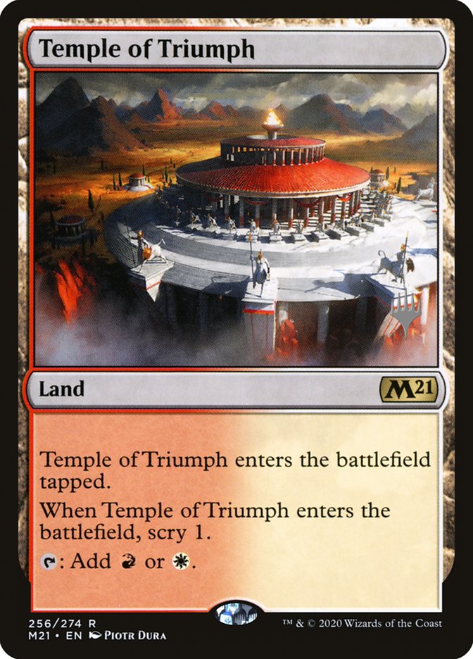 Temple of Triumph (Promo Pack) [Core Set 2021 Promos] Magic: The Gathering
