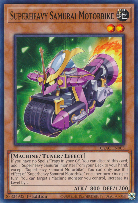 Superheavy Samurai Motorbike [CYAC-EN003] Common Yu-Gi-Oh!