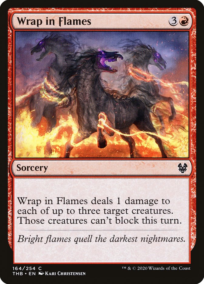 Wrap in Flames [Theros Beyond Death] Magic: The Gathering
