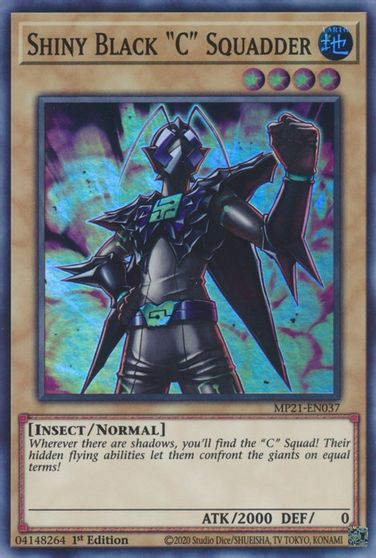 Shiny Black C Squadder [MP21-EN037] Super Rare Yu-Gi-Oh!