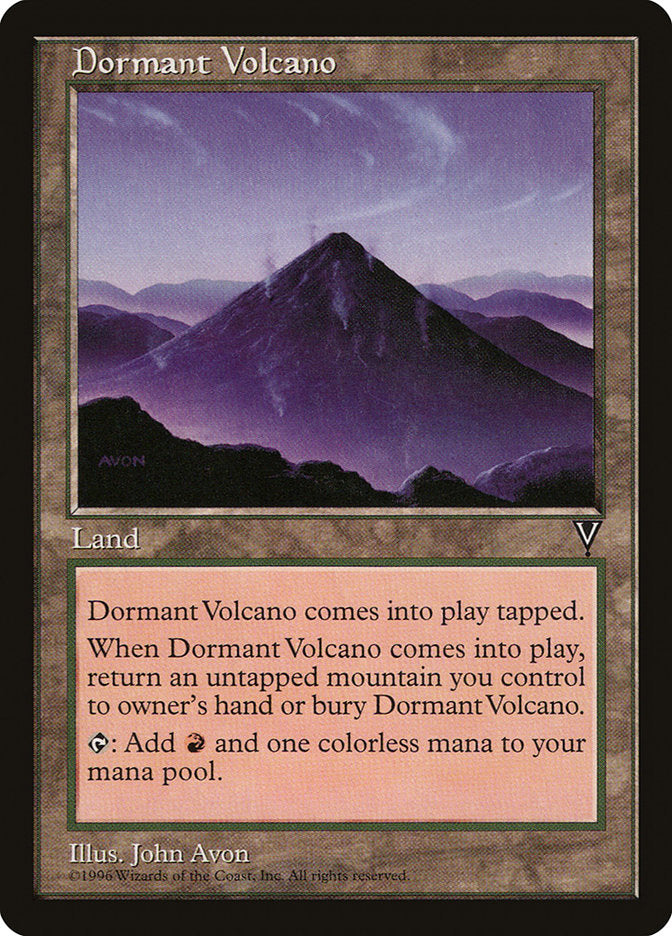 Dormant Volcano [Visions] Magic: The Gathering