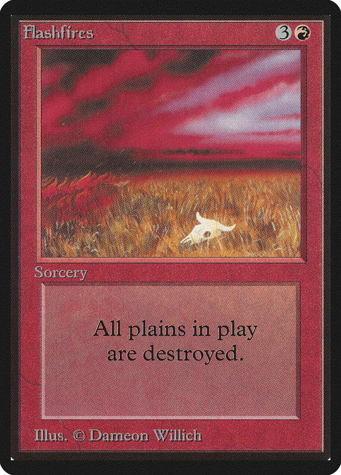 Flashfires [Beta Edition] Magic: The Gathering