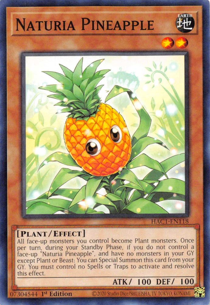 Naturia Pineapple [HAC1-EN118] Common Yu-Gi-Oh!