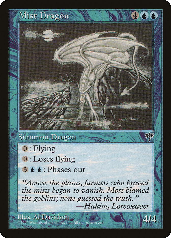 Mist Dragon [Mirage] Magic: The Gathering
