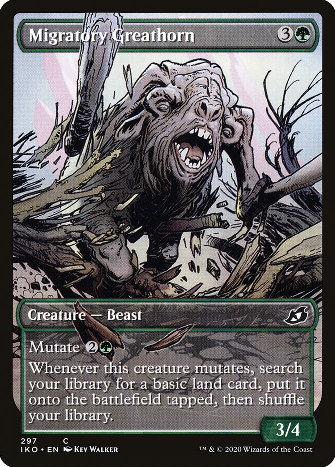 Migratory Greathorn (Showcase) [Ikoria: Lair of Behemoths] Magic: The Gathering