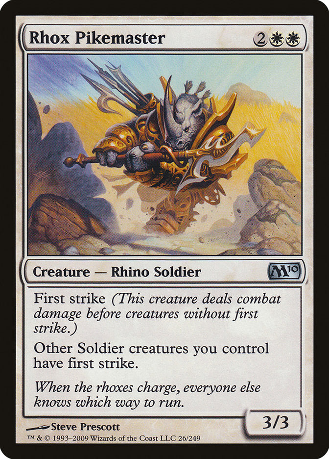 Rhox Pikemaster [Magic 2010] Magic: The Gathering