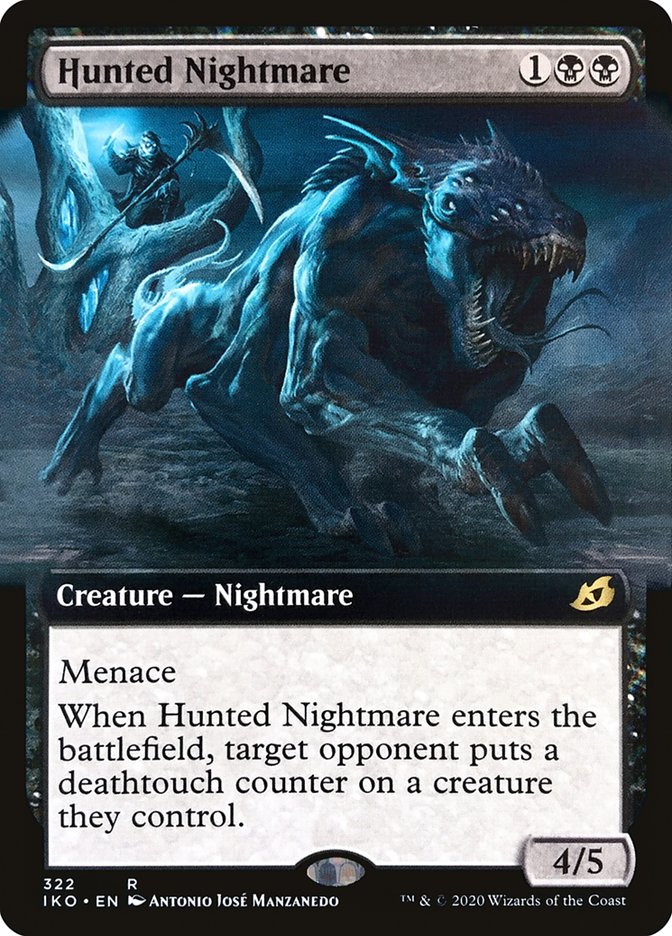 Hunted Nightmare (Extended Art) [Ikoria: Lair of Behemoths] Magic: The Gathering