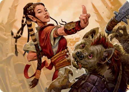 Half-Elf Monk Art Card [Dungeons & Dragons: Adventures in the Forgotten Realms Art Series] Magic: The Gathering