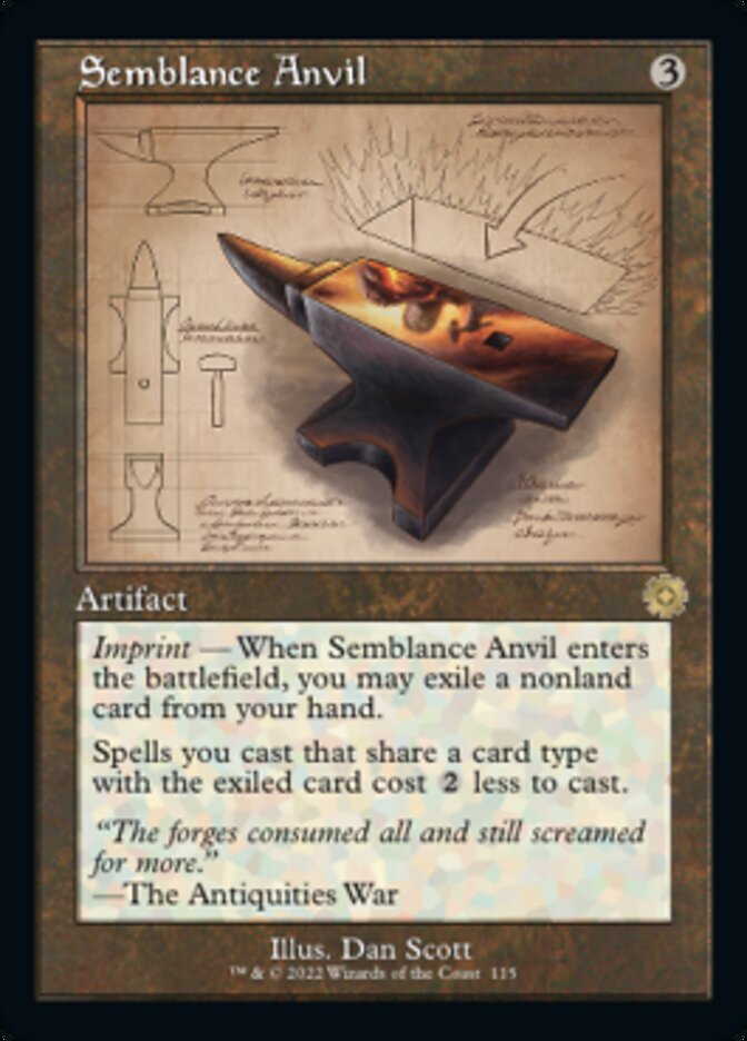 Semblance Anvil (Retro Schematic) [The Brothers' War Retro Artifacts] Magic: The Gathering