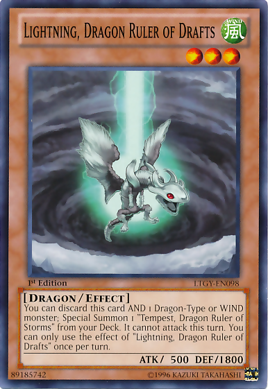 Lightning, Dragon Ruler of Drafts [LTGY-EN098] Common Yu-Gi-Oh!