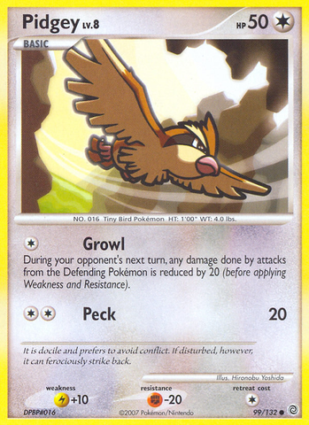 Pidgey (99/132) [Diamond & Pearl: Secret Wonders] Pokémon