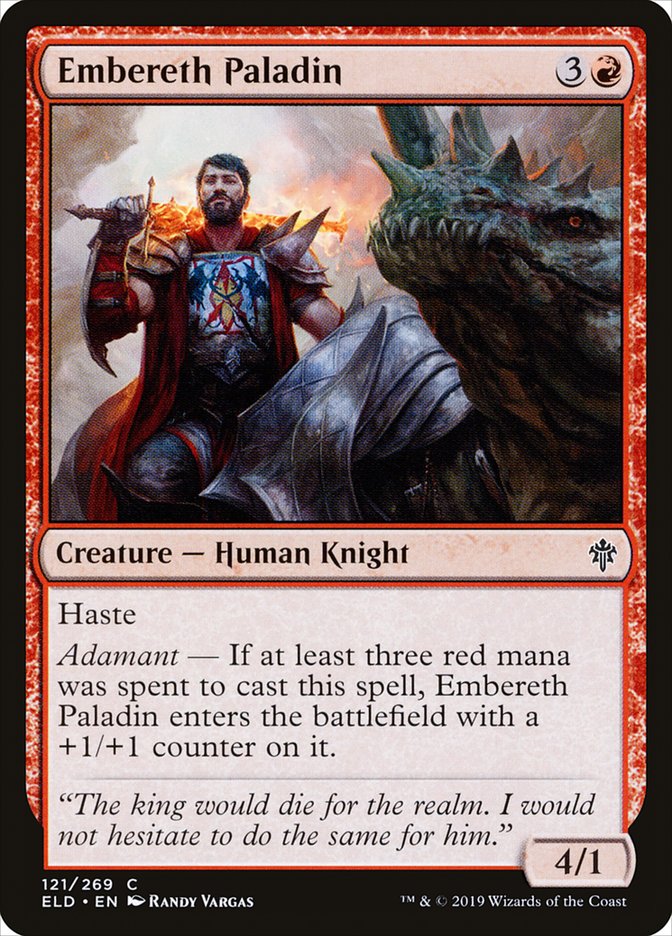 Embereth Paladin [Throne of Eldraine] Magic: The Gathering