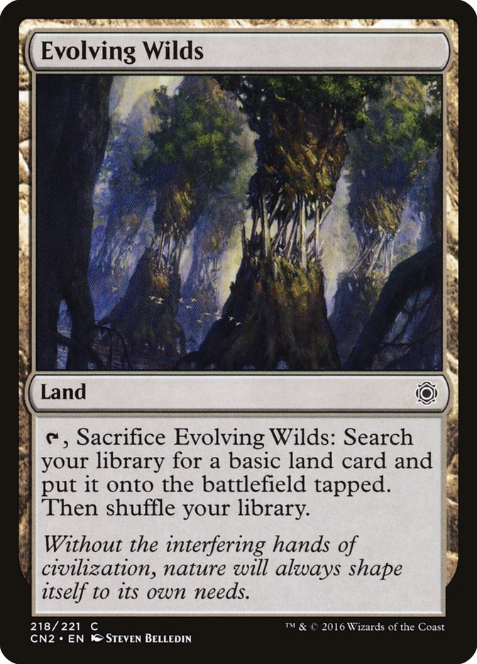 Evolving Wilds [Conspiracy: Take the Crown] Magic: The Gathering