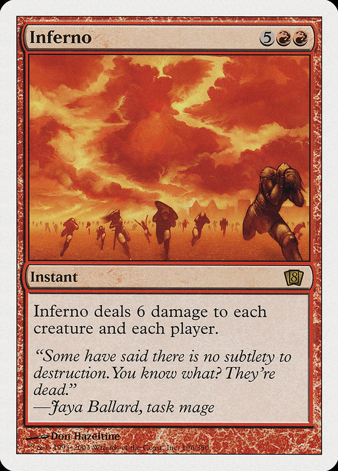 Inferno [Eighth Edition] Magic: The Gathering