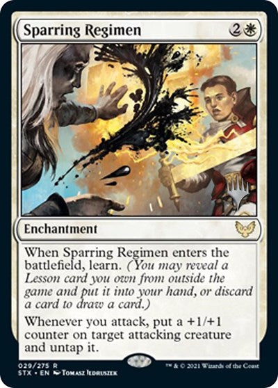 Sparring Regimen (Promo Pack) [Strixhaven: School of Mages Promos] Magic: The Gathering