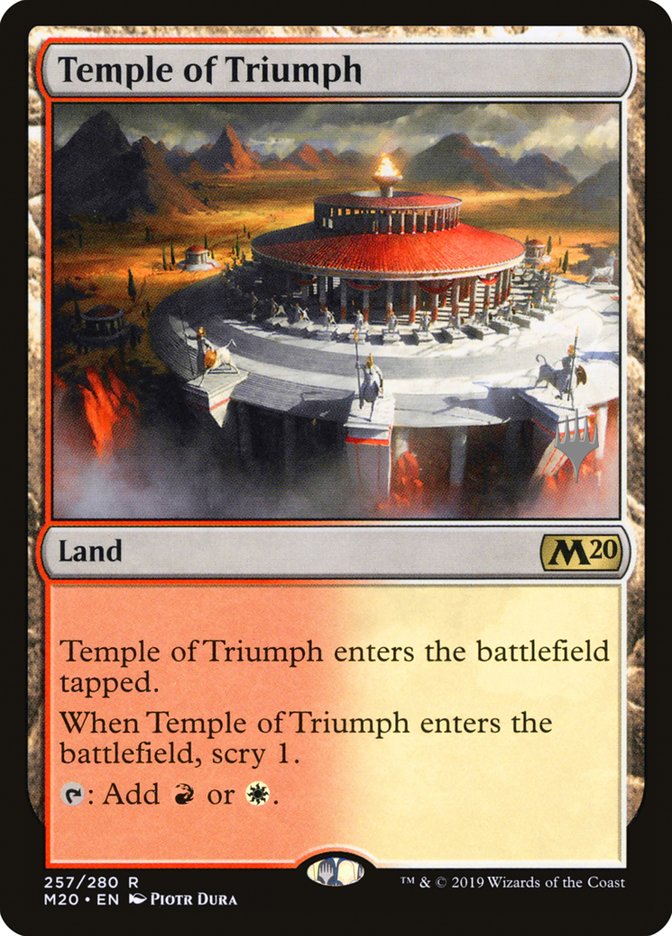Temple of Triumph (Promo Pack) [Core Set 2020 Promos] Magic: The Gathering