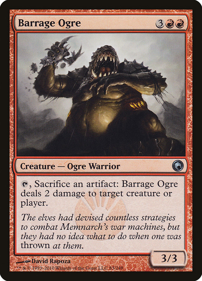 Barrage Ogre [Scars of Mirrodin] Magic: The Gathering