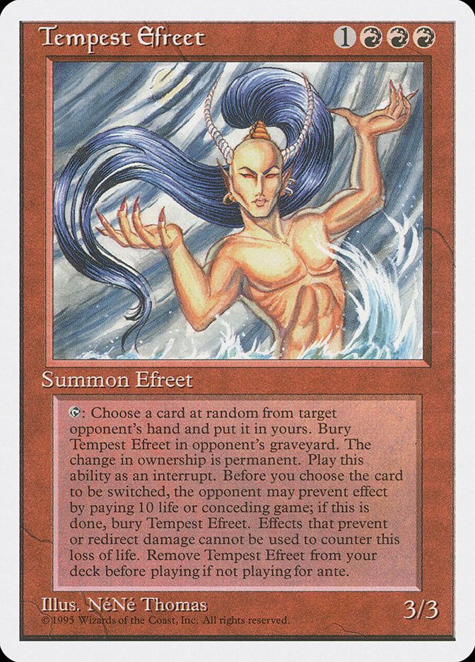 Tempest Efreet [Fourth Edition] Magic: The Gathering