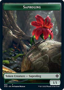 Saproling // Soldier Double-Sided Token [Starter Commander Decks] Magic: The Gathering