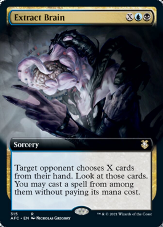 Extract Brain (Extended Art) [Dungeons & Dragons: Adventures in the Forgotten Realms Commander] Magic: The Gathering