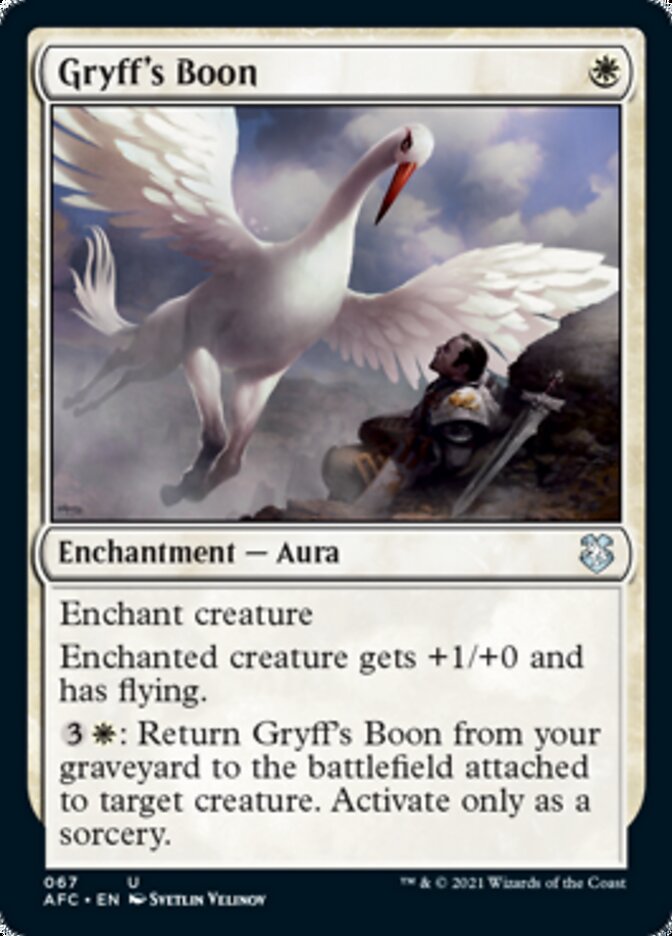 Gryff's Boon [Dungeons & Dragons: Adventures in the Forgotten Realms Commander] Magic: The Gathering