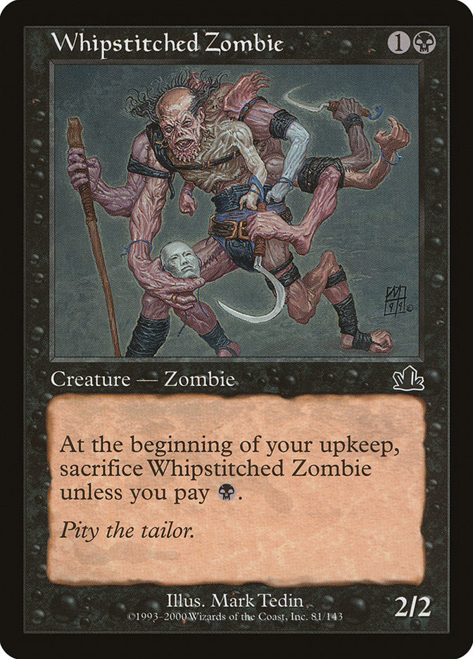 Whipstitched Zombie [Prophecy] Magic: The Gathering