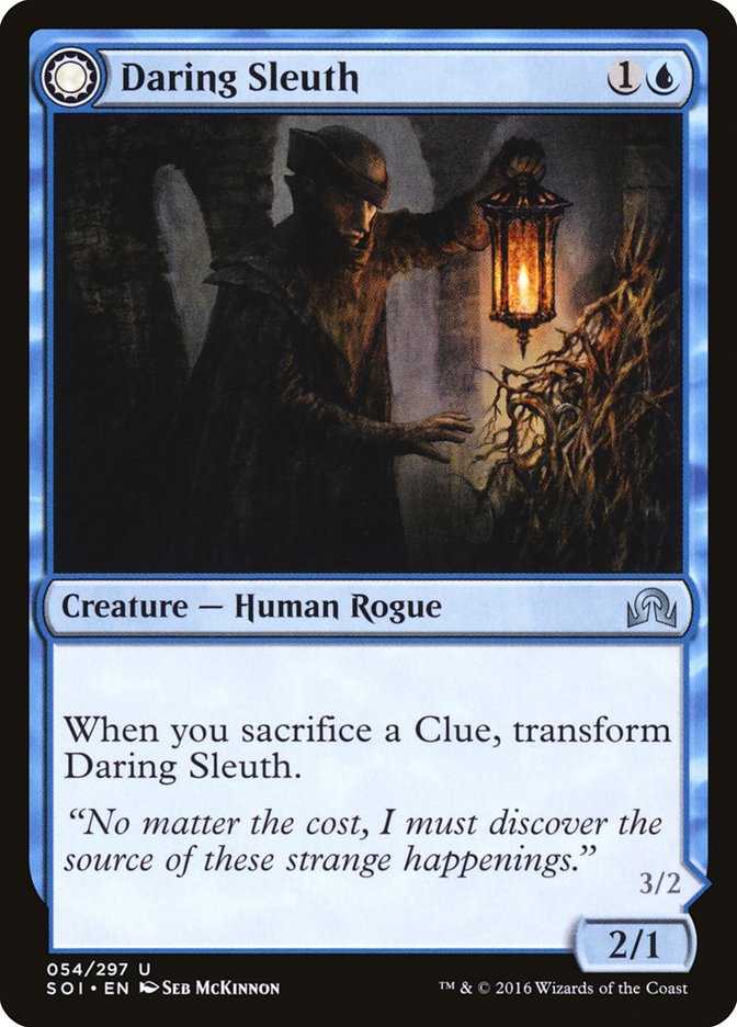 Daring Sleuth // Bearer of Overwhelming Truths [Shadows over Innistrad] Magic: The Gathering