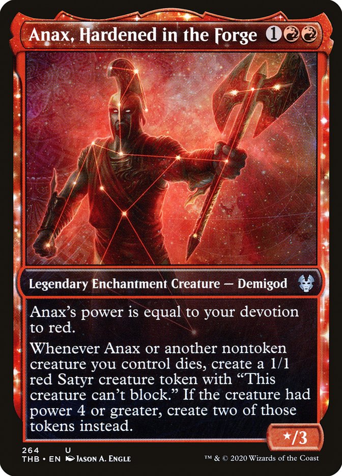 Anax, Hardened in the Forge (Showcase) [Theros Beyond Death] Magic: The Gathering