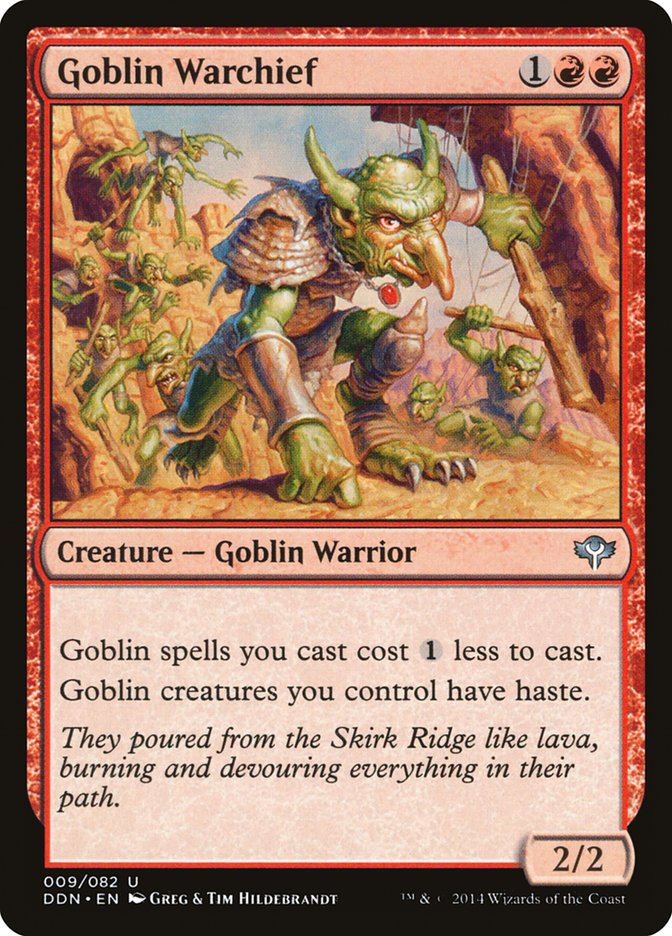 Goblin Warchief [Duel Decks: Speed vs. Cunning] Magic: The Gathering
