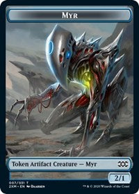 Myr (007) // Shapeshifter Double-Sided Token [Double Masters Tokens] Magic: The Gathering