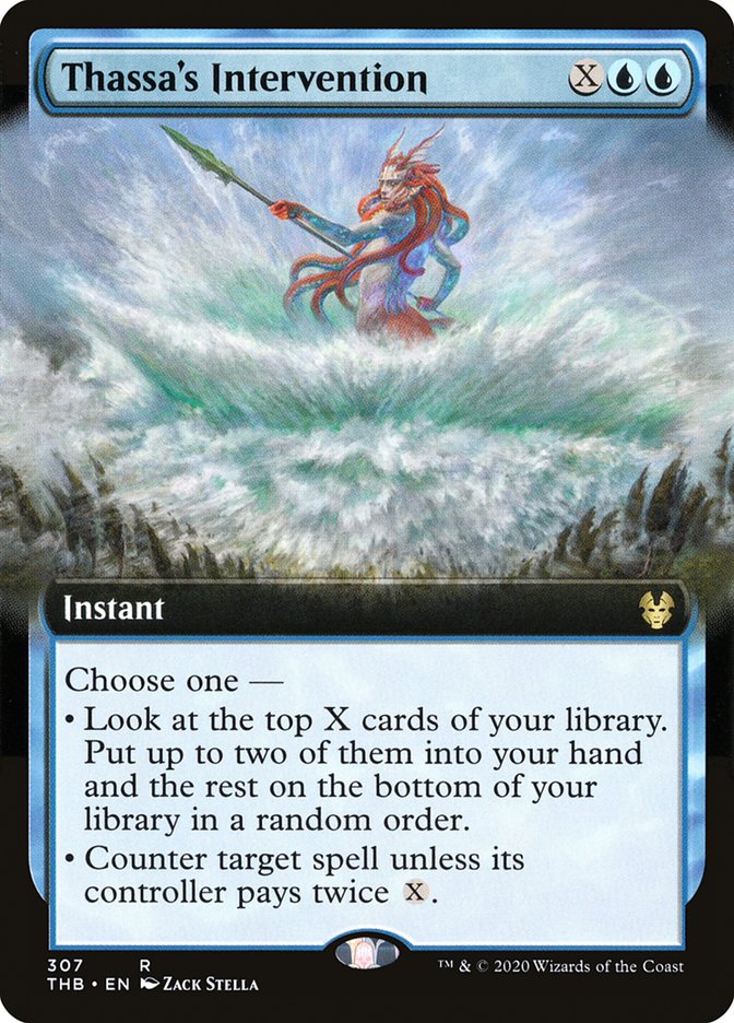 Thassa's Intervention (Extended Art) [Theros Beyond Death] Magic: The Gathering