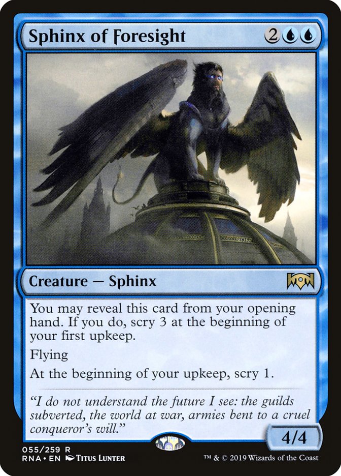 Sphinx of Foresight [Ravnica Allegiance] Magic: The Gathering