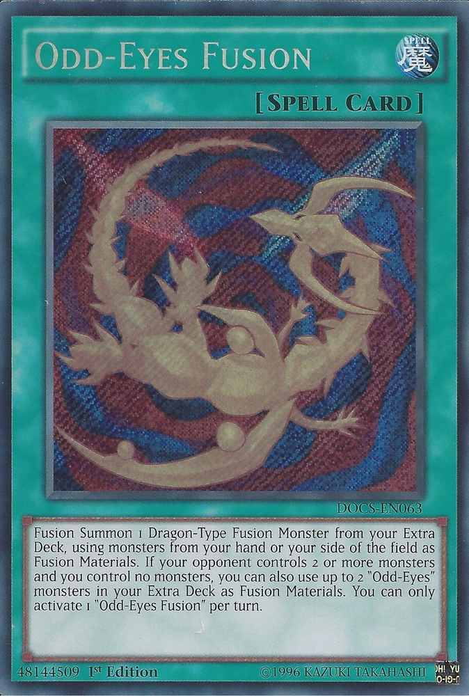 Odd-Eyes Fusion [DOCS-EN063] Secret Rare Yu-Gi-Oh!