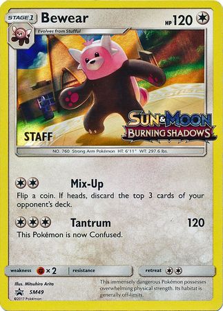 Bewear (SM49) (Staff Prerelease Promo) [Sun & Moon: Black Star Promos] Pokémon