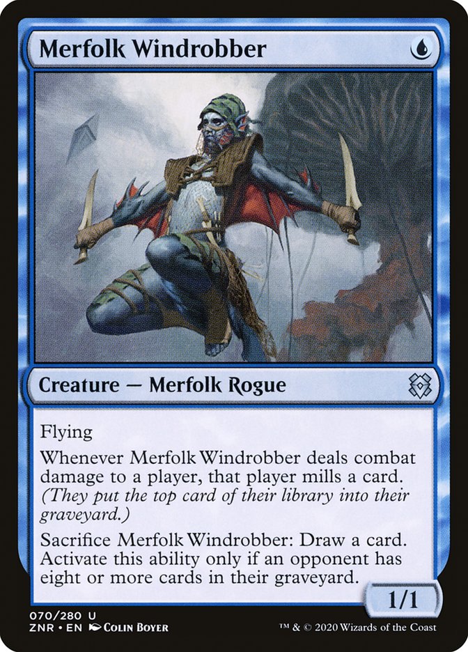 Merfolk Windrobber [Zendikar Rising] Magic: The Gathering