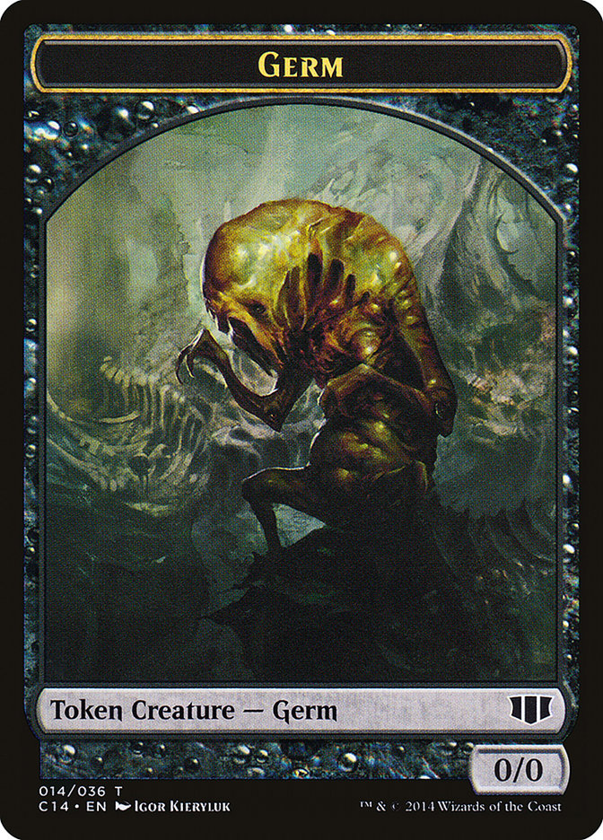 Germ // Zombie (016/036) Double-Sided Token [Commander 2014 Tokens] Magic: The Gathering