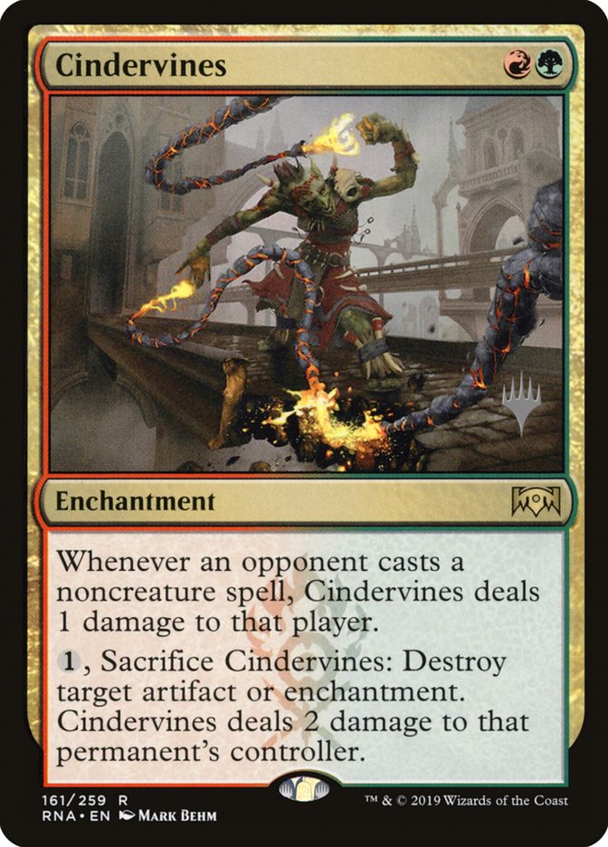 Cindervines (Promo Pack) [Ravnica Allegiance Promos] Magic: The Gathering