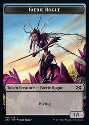 Faerie Rogue // Spirit (008) Double-Sided Token [Double Masters 2022 Tokens] Magic: The Gathering